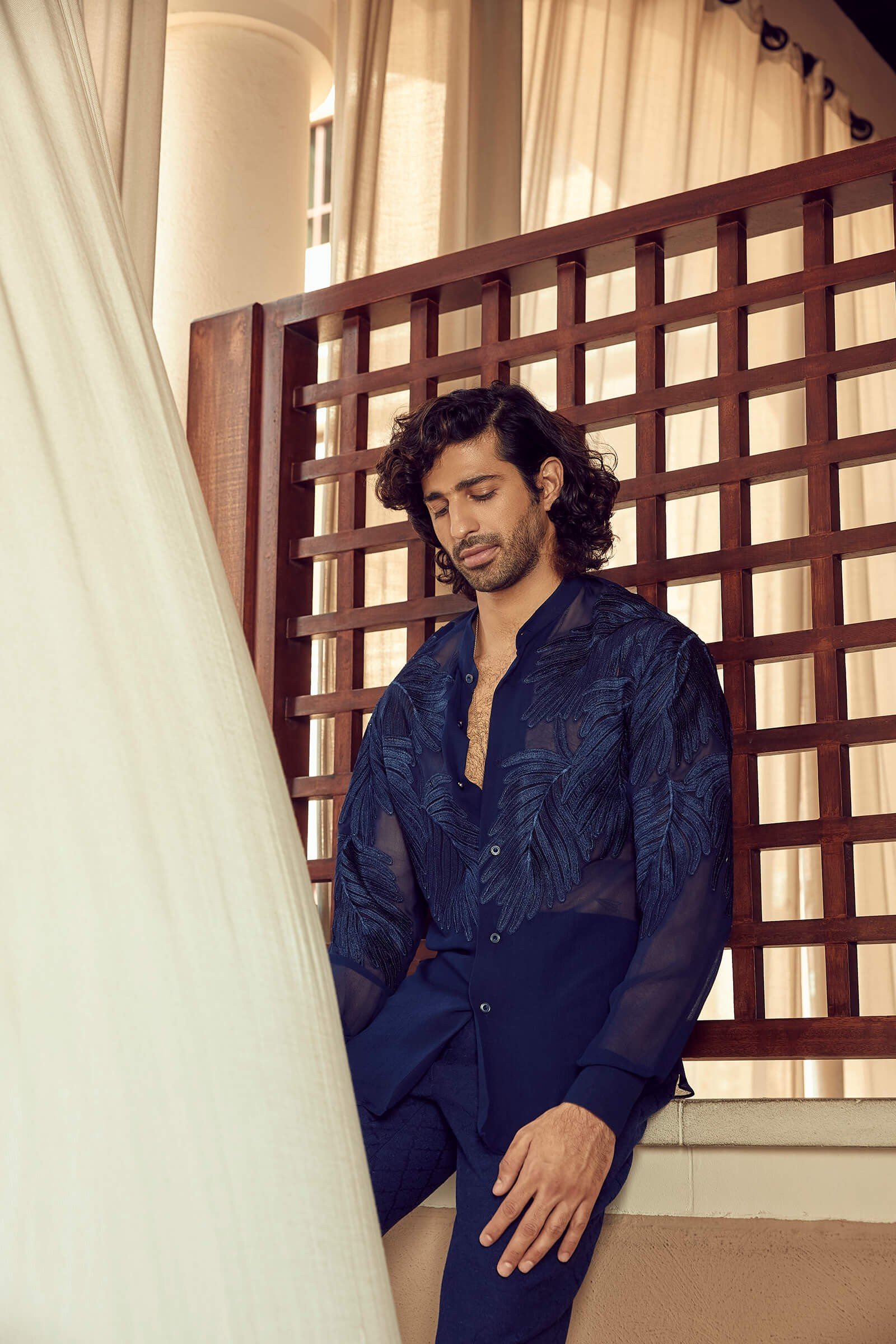 Serenity Soiree Men Shirt - Midnight main image 1