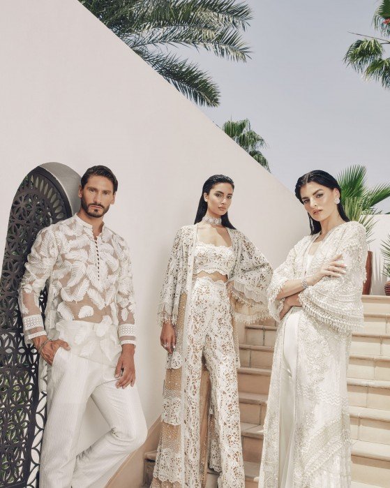 Ivory Feather Kurta - Tier Jacket - Crystal Cave Jacket