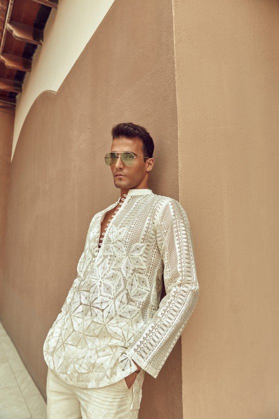 Signature White Kurta